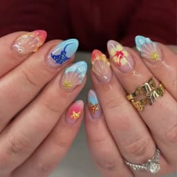 24pcs/Box Long Coffin False Nails Art Rose with Glue Wearable Nude Pink White Color Jelly Nails Tips Full Cover Press on Nails