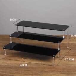 1-5 Tier Acrylic Display Stand Clear Display Riser Rack for Cupcake Perfume Doll Décor Organizer Amiibo Funko POP Figures DC05