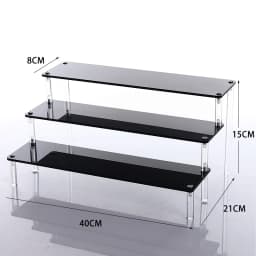 1-5 Tier Acrylic Display Stand Clear Display Riser Rack for Cupcake Perfume Doll Décor Organizer Amiibo Funko POP Figures DC05