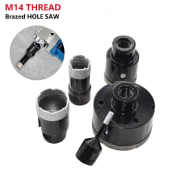 1pc Dry Diamond Porcelain Drilling Core Bits Ceramic Tile Hole Saw Cutter Granite Marble Drill Bits with M14 Thread Opener