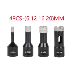1pc Dry Diamond Porcelain Drilling Core Bits Ceramic Tile Hole Saw Cutter Granite Marble Drill Bits with M14 Thread Opener
