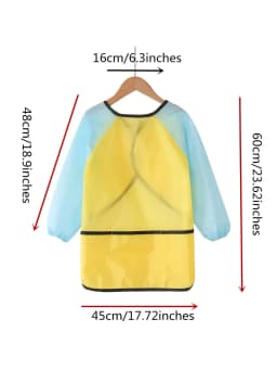 Bview Art Waterproof Kids Painting Apron Smock With Long Sleeve