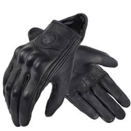 Suomy Vinatge Goatskin Motorcycle Gloves Summer Men Brown Retro Leather Motorbike Motocross Glove Lady Motorcyclist Guantes
