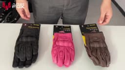 Suomy Vinatge Goatskin Motorcycle Gloves Summer Men Brown Retro Leather Motorbike Motocross Glove Lady Motorcyclist Guantes