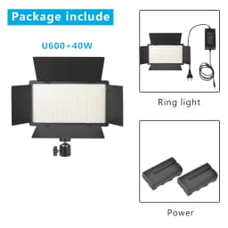 Nagnahz U800 LED Photo Studio Light for Tiktok Youbute Game Live Video Lighting Portable Video Recording Photography Panel Lamp
