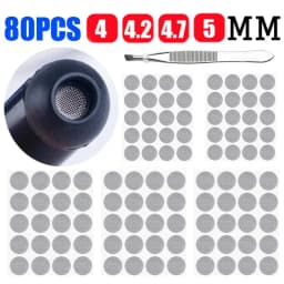 Earphone Dustproof Network Anti Dust Protector Mesh 4mm 4.2mm 4.7mm 5mm Self-Adhesive DIY Filter In-ear Headphones Accessories