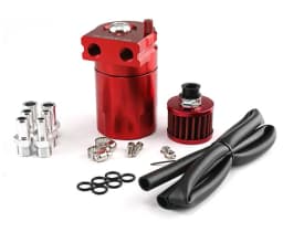 Universal Baffled Aluminum Oil Catch Can Reservoir Tank Oil Tank With Breather Filter OCC-1020A