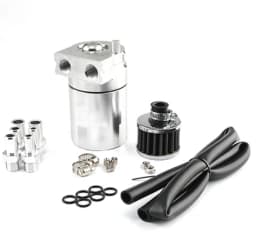 Universal Baffled Aluminum Oil Catch Can Reservoir Tank Oil Tank With Breather Filter OCC-1020A