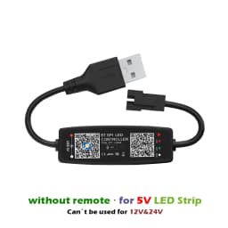 WS2812B Controller Bluetooth Music APP Control for Pixel LED Strip Light SK6812 WS2811 WS2812 Tape Lights USB 5V Remote Control