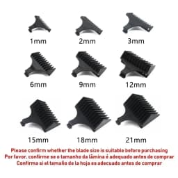 Kemei 1 2 3 6 9 12 mm Hair Trimmer Limit Comb Universal Black Guards Hairdresser Hair Cutting Guide for 5027 1949 5098 9163 5021