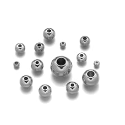 50/100pcs 316 Stainless Steel Spacer Bead For DIY Necklace European Bracelet Jewelry Craft Making Supplies Accessories Material