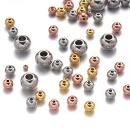 50/100pcs 316 Stainless Steel Spacer Bead For DIY Necklace European Bracelet Jewelry Craft Making Supplies Accessories Material