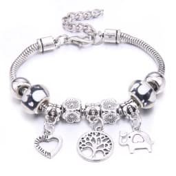 Papa Snap Brand Women Bracelet Colorful Crystal Charm Bracelet for Women DIY Beads Bracelets & Bangles Jewelry Gift