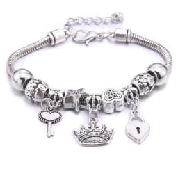 Papa Snap Brand Women Bracelet Colorful Crystal Charm Bracelet for Women DIY Beads Bracelets & Bangles Jewelry Gift