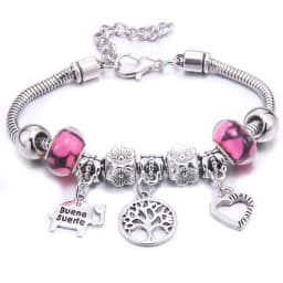 Papa Snap Brand Women Bracelet Colorful Crystal Charm Bracelet for Women DIY Beads Bracelets & Bangles Jewelry Gift
