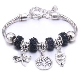 Papa Snap Brand Women Bracelet Colorful Crystal Charm Bracelet for Women DIY Beads Bracelets & Bangles Jewelry Gift