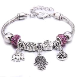 Papa Snap Brand Women Bracelet Colorful Crystal Charm Bracelet for Women DIY Beads Bracelets & Bangles Jewelry Gift