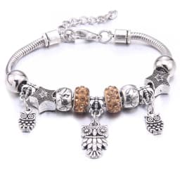 Papa Snap Brand Women Bracelet Colorful Crystal Charm Bracelet for Women DIY Beads Bracelets & Bangles Jewelry Gift