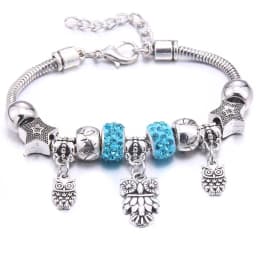 Papa Snap Brand Women Bracelet Colorful Crystal Charm Bracelet for Women DIY Beads Bracelets & Bangles Jewelry Gift