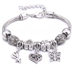 Papa Snap Brand Women Bracelet Colorful Crystal Charm Bracelet for Women DIY Beads Bracelets & Bangles Jewelry Gift