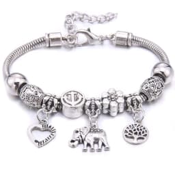 Papa Snap Brand Women Bracelet Colorful Crystal Charm Bracelet for Women DIY Beads Bracelets & Bangles Jewelry Gift