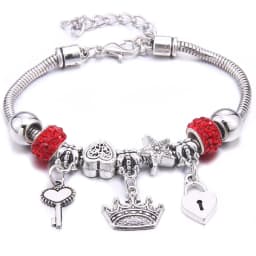 Papa Snap Brand Women Bracelet Colorful Crystal Charm Bracelet for Women DIY Beads Bracelets & Bangles Jewelry Gift