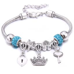Papa Snap Brand Women Bracelet Colorful Crystal Charm Bracelet for Women DIY Beads Bracelets & Bangles Jewelry Gift