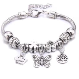 Papa Snap Brand Women Bracelet Colorful Crystal Charm Bracelet for Women DIY Beads Bracelets & Bangles Jewelry Gift