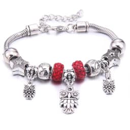 Papa Snap Brand Women Bracelet Colorful Crystal Charm Bracelet for Women DIY Beads Bracelets & Bangles Jewelry Gift