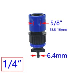 Barbed 1/4 3/8 1/2 3/4 1inch Hose Quick Connector 4/7mm 8/11mm 16mm 20mm 25mm Water Hose Connector Tap 1pcs