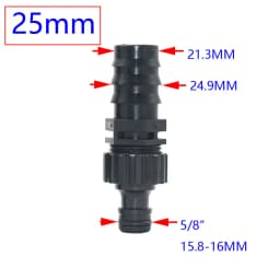 Barbed 1/4 3/8 1/2 3/4 1inch Hose Quick Connector 4/7mm 8/11mm 16mm 20mm 25mm Water Hose Connector Tap 1pcs