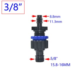 Barbed 1/4 3/8 1/2 3/4 1inch Hose Quick Connector 4/7mm 8/11mm 16mm 20mm 25mm Water Hose Connector Tap 1pcs