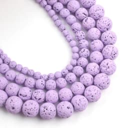 Natural Lava Hematite Volcanic Stone Beads Round Rock Loose Spacer Bead For Jewelry Making 4 6 8 10mm DIY Charm Bracelet 15 INCH