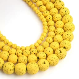 Natural Lava Hematite Volcanic Stone Beads Round Rock Loose Spacer Bead For Jewelry Making 4 6 8 10mm DIY Charm Bracelet 15 INCH