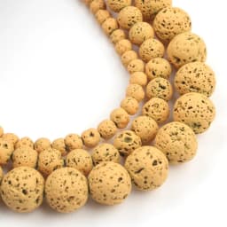 Natural Lava Hematite Volcanic Stone Beads Round Rock Loose Spacer Bead For Jewelry Making 4 6 8 10mm DIY Charm Bracelet 15 INCH