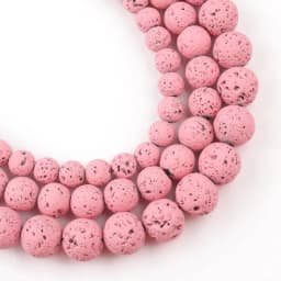 Natural Lava Hematite Volcanic Stone Beads Round Rock Loose Spacer Bead For Jewelry Making 4 6 8 10mm DIY Charm Bracelet 15 INCH