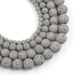Natural Lava Hematite Volcanic Stone Beads Round Rock Loose Spacer Bead For Jewelry Making 4 6 8 10mm DIY Charm Bracelet 15 INCH