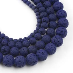 Natural Lava Hematite Volcanic Stone Beads Round Rock Loose Spacer Bead For Jewelry Making 4 6 8 10mm DIY Charm Bracelet 15 INCH