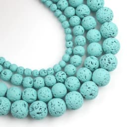 Natural Lava Hematite Volcanic Stone Beads Round Rock Loose Spacer Bead For Jewelry Making 4 6 8 10mm DIY Charm Bracelet 15 INCH