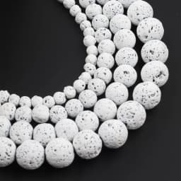 Natural Lava Hematite Volcanic Stone Beads Round Rock Loose Spacer Bead For Jewelry Making 4 6 8 10mm DIY Charm Bracelet 15 INCH