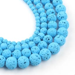 Natural Lava Hematite Volcanic Stone Beads Round Rock Loose Spacer Bead For Jewelry Making 4 6 8 10mm DIY Charm Bracelet 15 INCH