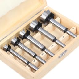 Versery 5PCS/Set 15/20/25/30/35mm Forstner Boring Drill Bits Kit Woodworking Self Centering Hole Saw Wood Cutter Tools Set