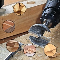 Versery 5PCS/Set 15/20/25/30/35mm Forstner Boring Drill Bits Kit Woodworking Self Centering Hole Saw Wood Cutter Tools Set