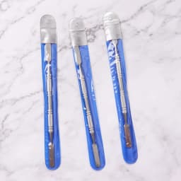 NEW Style Stainless Steel Cuticle Pusher Nail Art Stirring Polish Powder Blend Spatulas Tone Rods Manicure Remover Makeup Tools