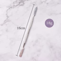 NEW Style Stainless Steel Cuticle Pusher Nail Art Stirring Polish Powder Blend Spatulas Tone Rods Manicure Remover Makeup Tools