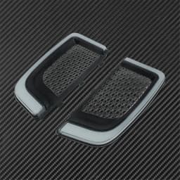 Motorcycle LED Turn Signal Light Fairing Lower Grills Black For Harley Touring Street Glide Road Glide Electra Glide FLHTK FLTRU