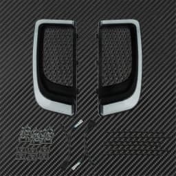 Motorcycle LED Turn Signal Light Fairing Lower Grills Black For Harley Touring Street Glide Road Glide Electra Glide FLHTK FLTRU