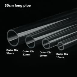1~3PCS Acrylic Pipe Fitting Elbow Tee End Cap Transparent Plexiglass Fish Tank Joints Water Tank Accessories Acrylic Connector