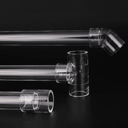 1~3PCS Acrylic Pipe Fitting Elbow Tee End Cap Transparent Plexiglass Fish Tank Joints Water Tank Accessories Acrylic Connector