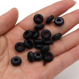 New 10pcs / Lot Natural Agates Beads Abacus Shape Big Hole Natural Stone Beads Size 5x10mm for Making Jewelry Necklace Hole 4mm